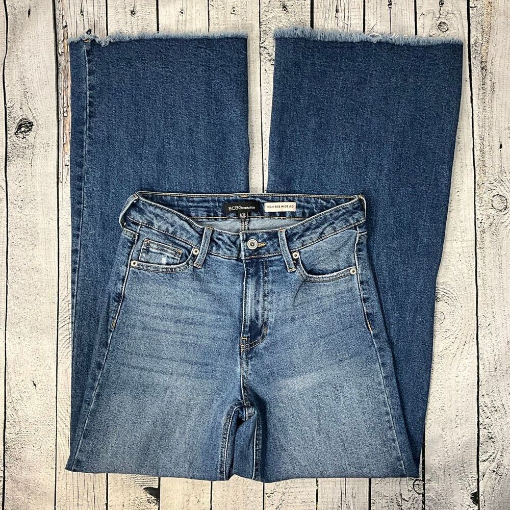 BCBGeneration High Rise Wide Leg Jeans